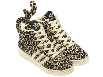 Adidas JS LEOPARD Jeremy Scott V24536 US7.5 bones panda bear wings 