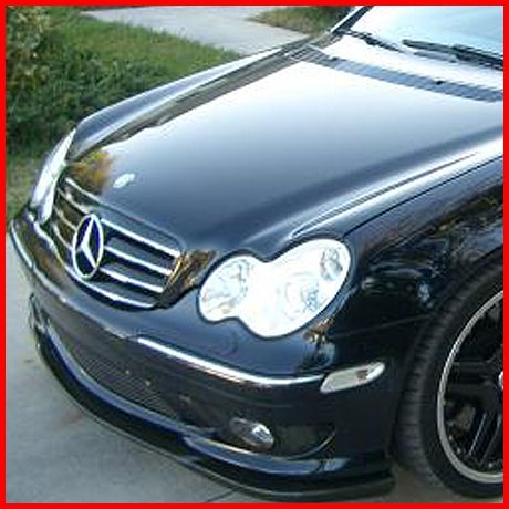 MERCEDES BENZ C CLASS W203 CARBON FIBER LIP SPOILER  