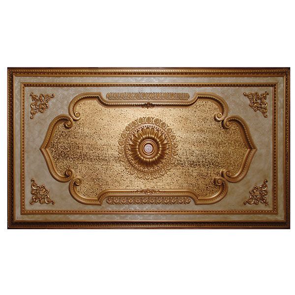 Gold leaf Rectangle Ceiling Medallion Italian Large NEW  