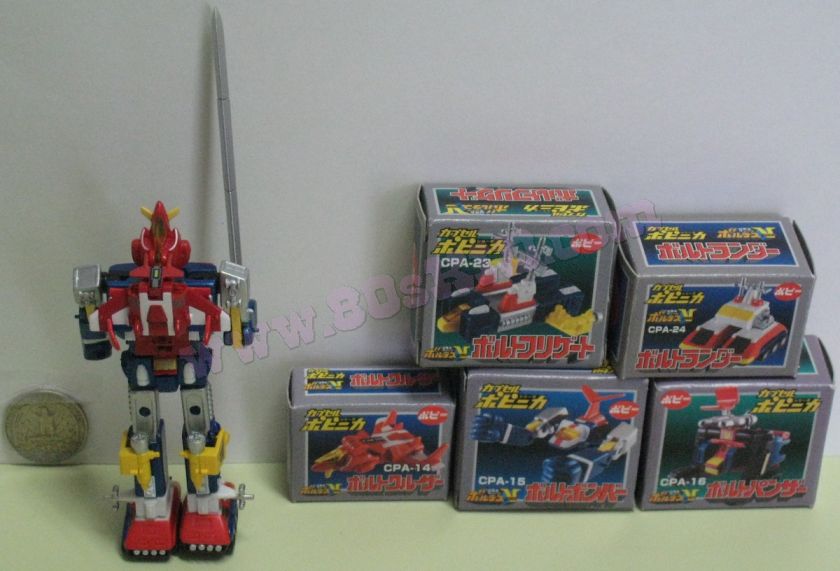 2002 BANDAI POPY Popynica VOLTES V Chogokin Gashapon Capsule CPA 14 15 