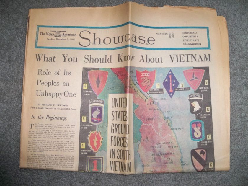 United States Ground Forces Vietnam Dec. 1967 Newspaper  