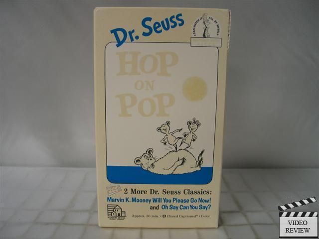 Hop on Pop VHS Dr. Seuss, Beginner Book Video  