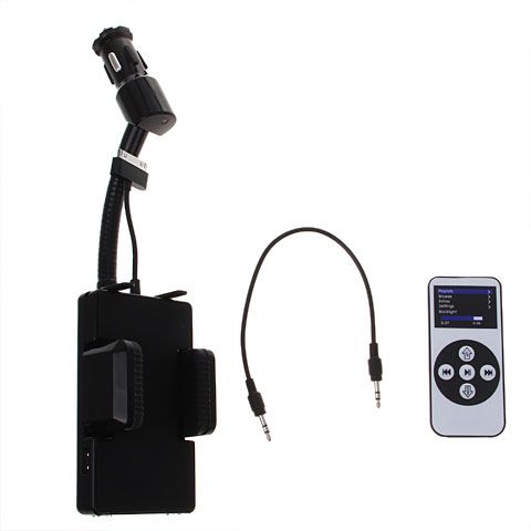 New FM Transmitter + Car Charger + Remote Control for iPhone 4S/4/3GS 