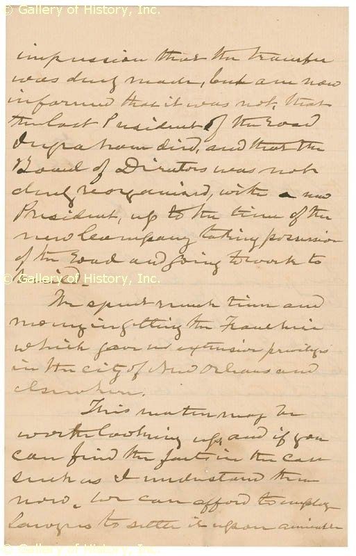 JAMES LEES WAR HORSE LONGSTREET   AUTOGRAPH LETTER SIGNED 06/25 