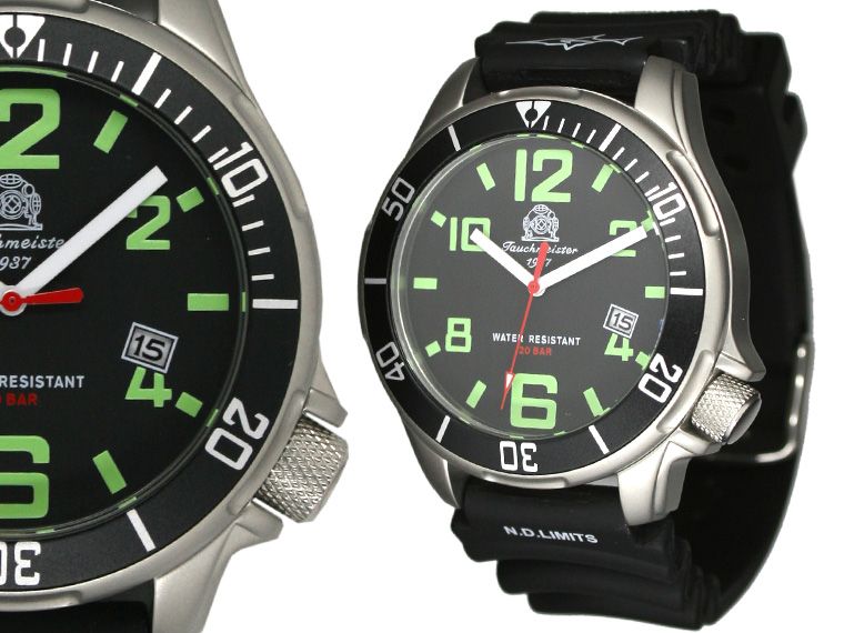 German Tauchmeister Combat Diver 20bar WR Diver T0205  