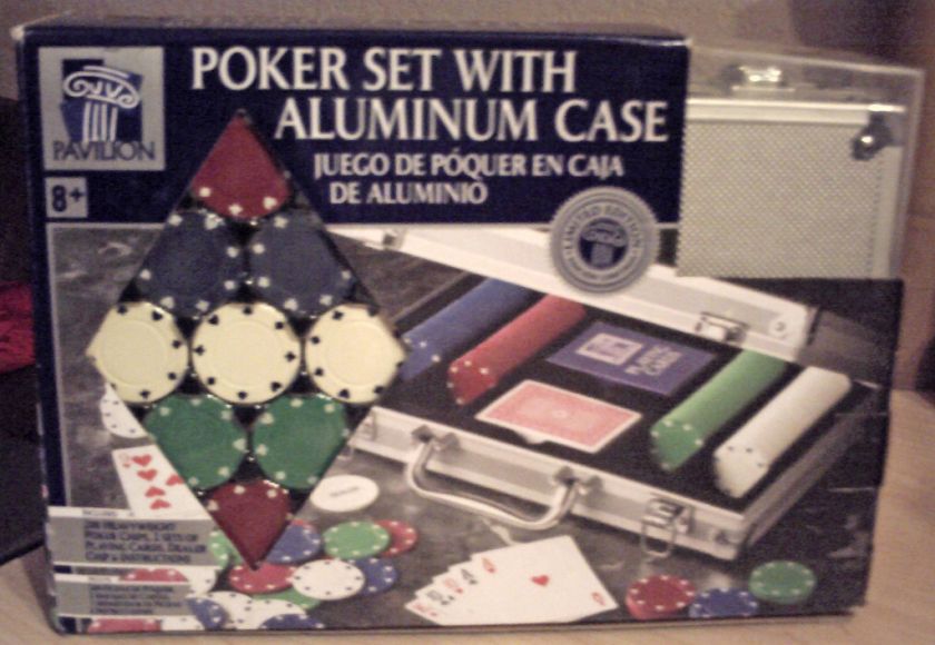   Pavilion Poker Set With Aluminum Case 200 Heavyweight Poker Chips 8