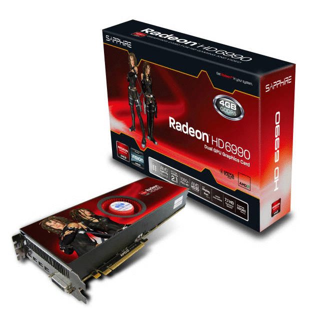 Sapphire Radeon HD6990 4GB DDR5 DVI/4x Mini DisplayPort PCI Express 