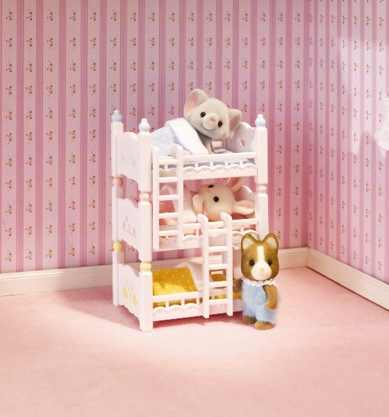 Calico Critters Triple Baby Bunk Bed Set ~BRAND NEW~  