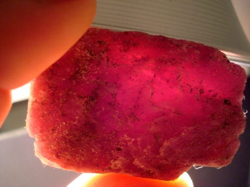 2lb lot of GEM RUBY CRYSTAL Rough Wholesale India Tumbling, Cabbing 