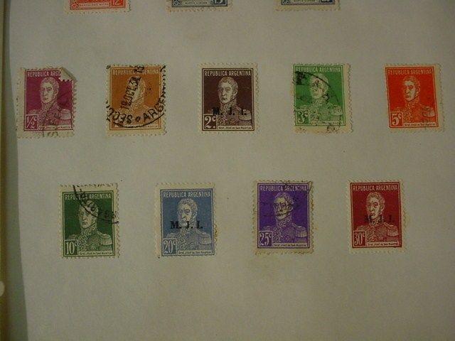 1940s Lot of 62 ARGENTINA STAMPS Ganaderia / Roosevelt, Airmail 