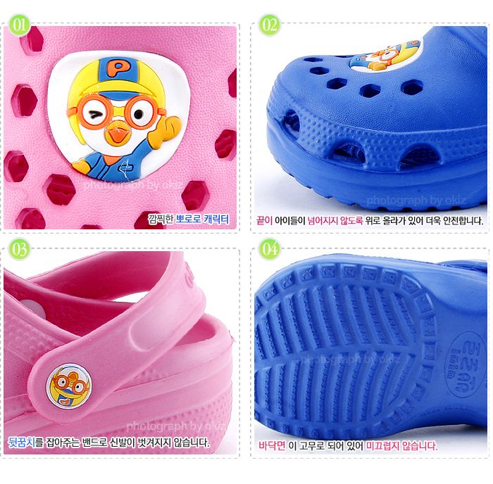   Korea Pororo children kids Sandals slippers Crocs Beach Shoes  