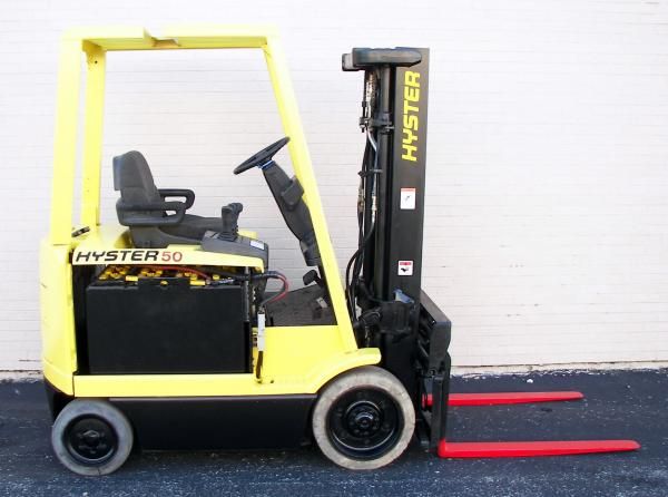 NICE HYSTER 5000 LB 48V ELECTRIC FORKLIFT 5,000 E50XM  