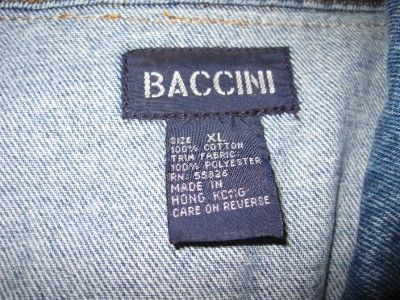 VTG 80S BACCINI LEOPARD TRIM SIZE10 DENIUM JEANS WITH XL VEST  