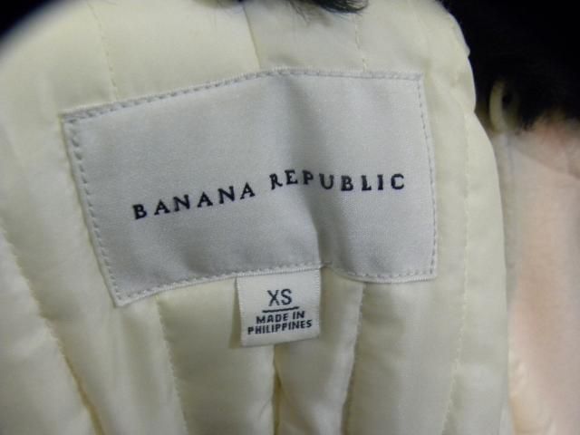 BANANA REPUBLIC ivory wool coat XS LOVE  