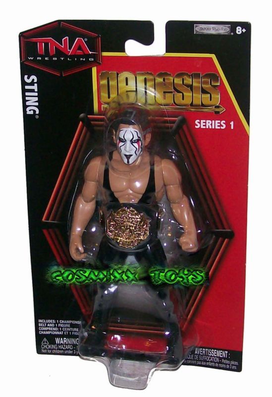 WRESTLING TNA GENESIS SERIES 1 STING W/CHAMPIONSHIP  