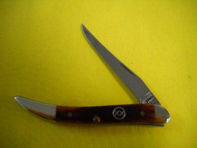 Case XX 2001 Dark Amber Barbwire Tiny Texas Toothpick 3401 Knife NEW 