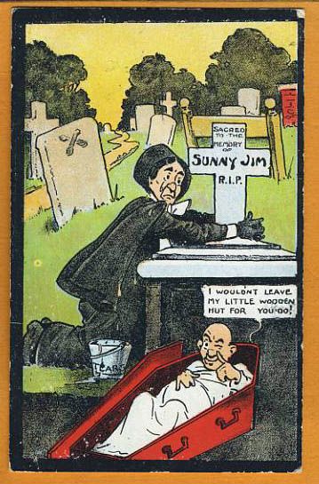 GRAVE YARD Humour   Weeeping Widow & Sunny Jim  