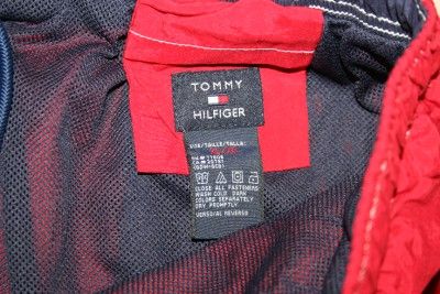 TOMMY HILFIGER Mens Red XL Swim Shorts Trunks Suit Mint Condition 