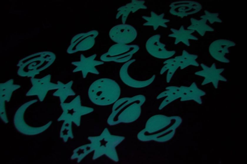 24 Piece Glow in the Dark Deep Space Theme 738435651008  