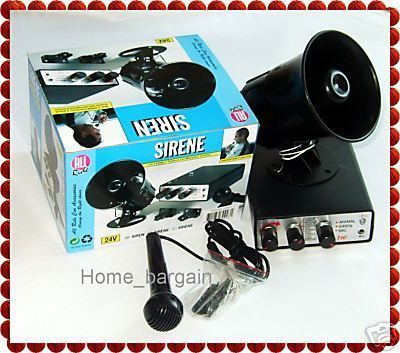 12 VOLT CAR SIREN/HORN + PA SYSTEM & ANIMAL SOUNDS BNIB  