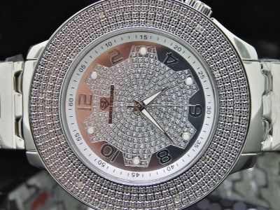 MENS JOJO JOJINO SUPER TECHNO 4 ROW BEZEL DIAMOND WATCH  