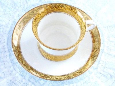 TEACUP,CUP SAUCER, PHOENIX, VINTAGE, ENGLISH CHINA, SPARKLING GOLD 