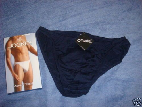 JOCKEY #1050 micro 3 Tactel Lycra Tanga Brief BLUE ~ M  