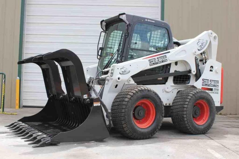 Skid Steer Rod Grapple Bucket for bobcat Skidsteer  