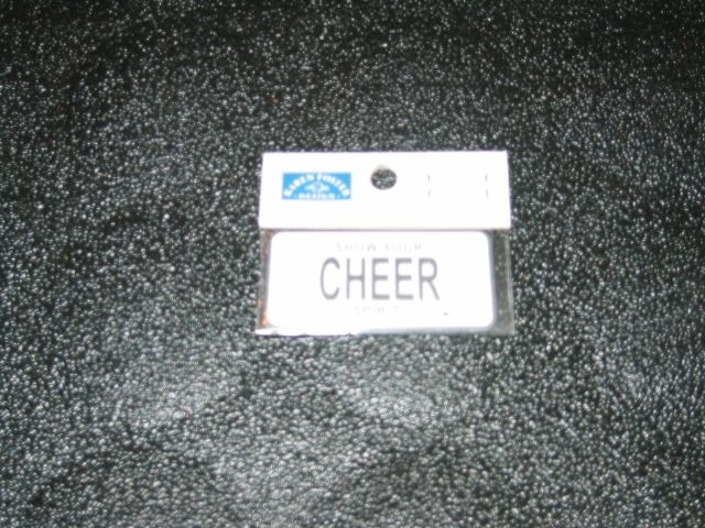 Scrapbooking Mini Cheer License Plate  