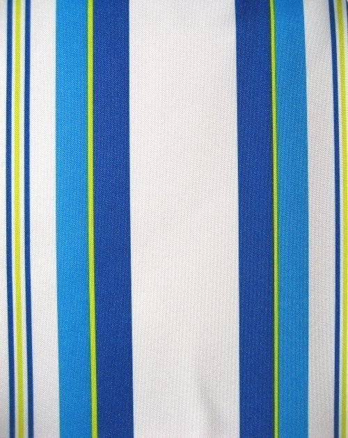 FABRIC TABLECLOTH Cheery Blue Yellow Stripe PATIO TABLE  