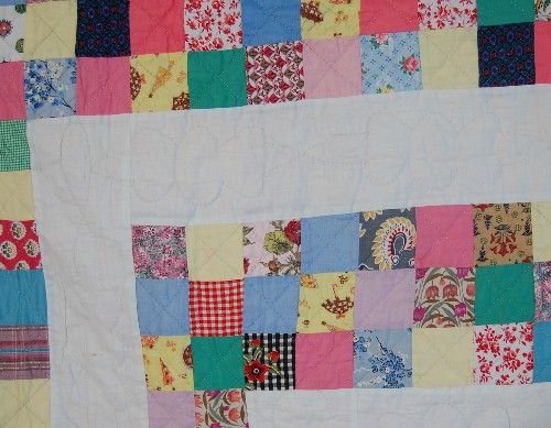 40s Boston Commons Postage Stamp Antique Quilt ~MINT  