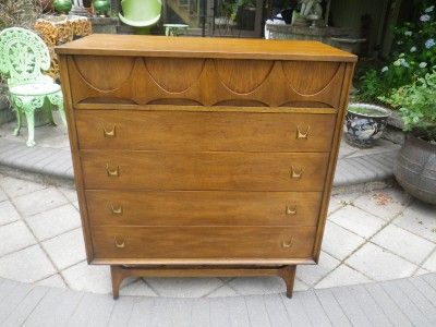 DANISH MOD BROYHILL BRASILIA TALL DRESSER MID CENTURY  