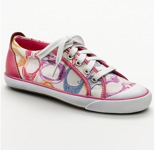 COACH BARRETT WOMENS POPPY MULTI PINK SNEAKERS Authentic New in Box 