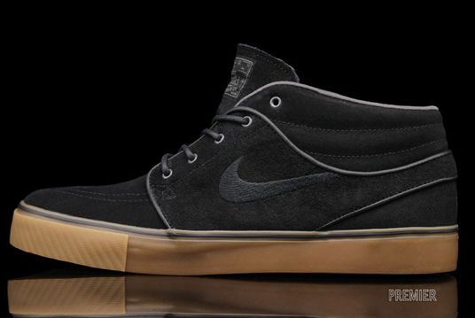 Nike SB Zoom Stefan Janoski Mid Gum Black Medium Brown Suede New low 