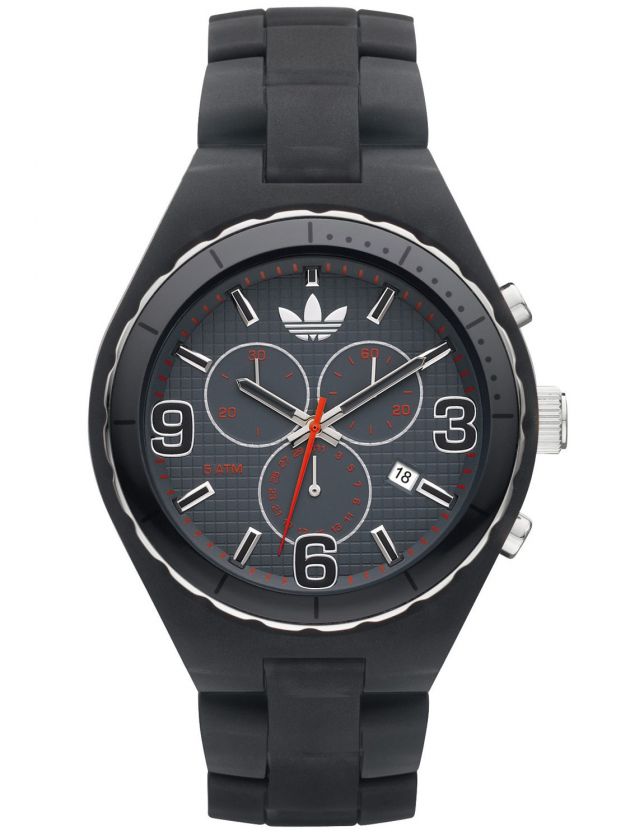 Adidas Large Cambridge Chronograph Grey Plastic Unisex Watch ADH2569 