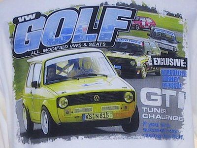 VW golf GT Gti MkI abbit VR6 T Shirt VWG026B VWG026W  