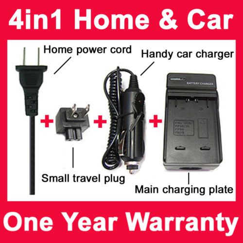 Battery Charger+Cord fo Sony HandyCam DCR SR45 DCR SR46  