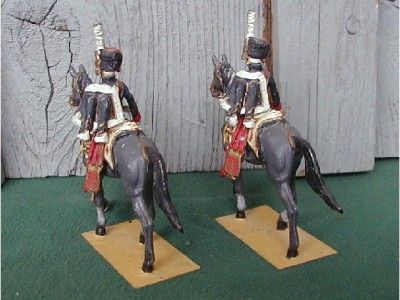 Mounted French Napoleonic Lead Soldiers,3 R Officers  