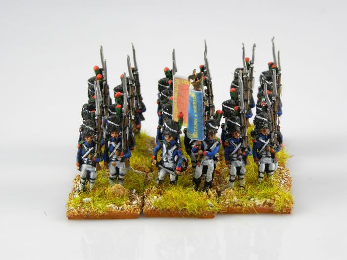 15mm Napoleonic painted French OG Chasseurs F002  