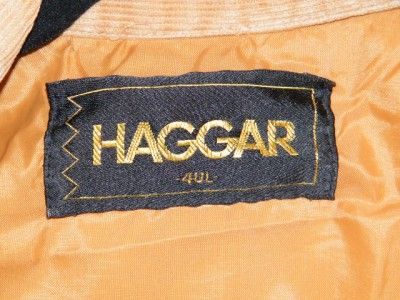 VINTAGE RETRO 70S HAGGAR CORDUROY LEISURE DISCO SUIT ROCKABILLY 