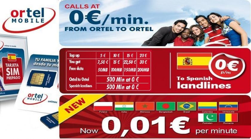 SPANISH PAYG ORTEL MOBILE IPHONE 4 IPAD 3g DATA MICRO SIM CARD 3G FOR 