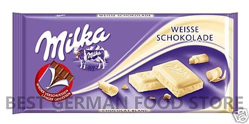 MILKA   White Chocolate   100 g bar  