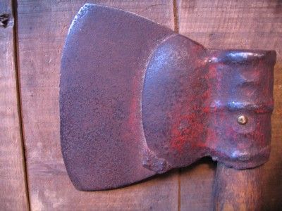 Tobacco Axe Original Red Paint Chopping Farm Tool Hatchet  