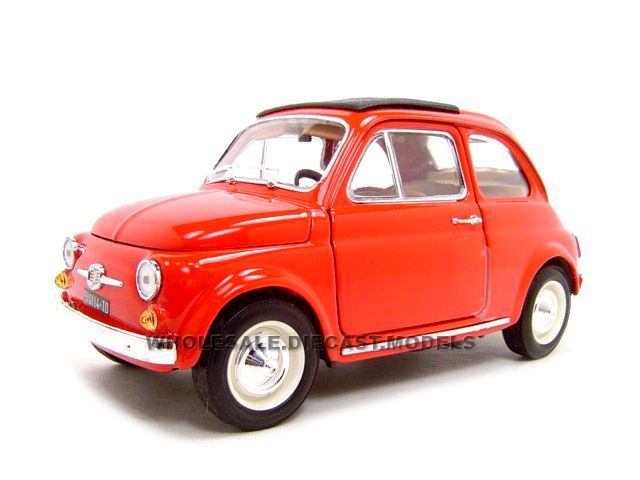 1965 FIAT 500 F HT RED 116 DIECAST MODEL CAR  