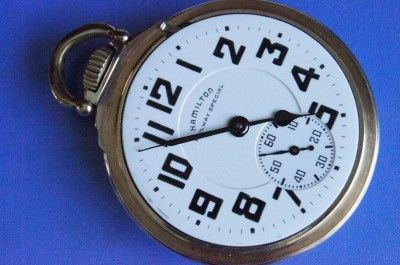 16 SIZE 21 JEWEL HAMILTON 992B RAILWAY SPECIAL POCKET WATCH SNC127740 