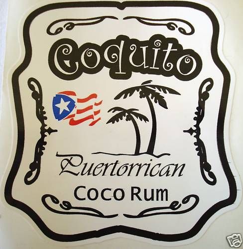 Puerto Rico Coquito Rum Decal Sticker on PopScreen