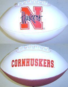 NEBRASKA CORNHUSKERS NCAA FOTOBALL SIGNATURE FOOTBALL  