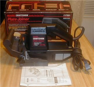  Craftsman Dustless Plate Joiner 10,000 RPM, 6.0 Amps Model 