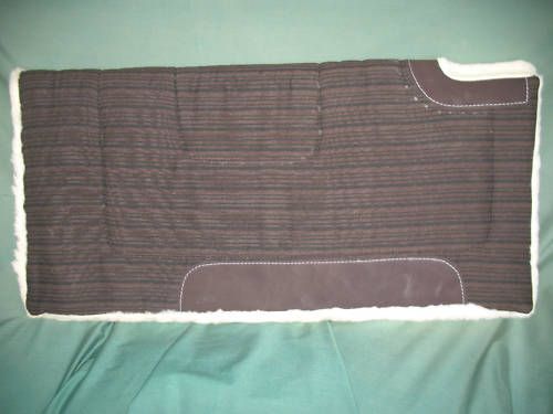 Nizhoni Wool Saddle Pad~Fleece~Cutback~Brown~New  