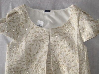 NWT Gap Moon & Stars Metallic Brocade Dress 6 7 8 10 Girls Kids Gold 